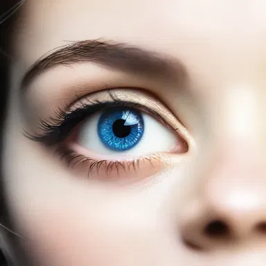 In the romantic novel, the protagonist's eyes sparkled like twinkling sapphires when she fell in love.