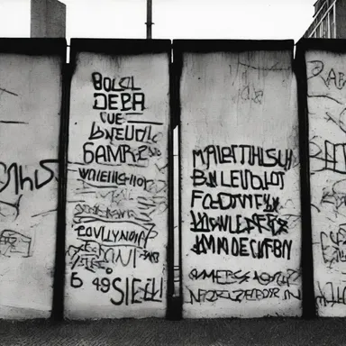 In the twinkling of an eye, the Berlin Wall fell, marking the end of the Cold War.