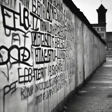 In the twinkling of an eye, the Berlin Wall fell, marking the end of the Cold War.