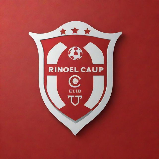 Design a red wall logo for a private football club.