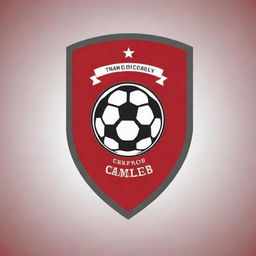 Design a red wall logo for a private football club.