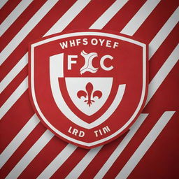 Design a red wall logo for a private football club.