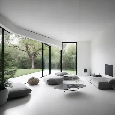 The minimalist aesthetic of the house created an atmosphere of uneasiness, as there were no cozy or relaxing spaces.