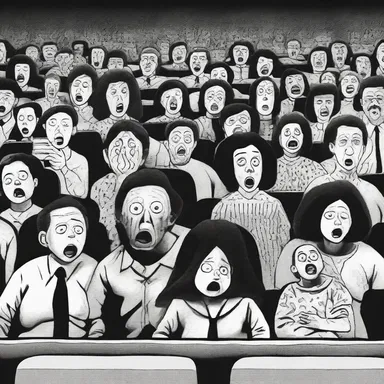 As the horror movie unfolded, a deep sense of uneasiness settled over the audience, making them squirm in their seats.