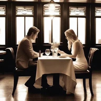 As they sat across from each other in the candlelit restaurant, uneasiness washed over him, fearing that she could see his flaws and imperfections.