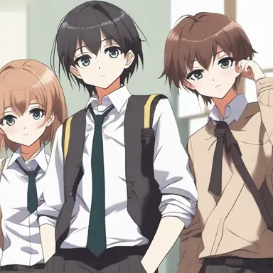 The main character's uneasiness was evident in their body language and the way they constantly avoided eye contact with the others in the school club.