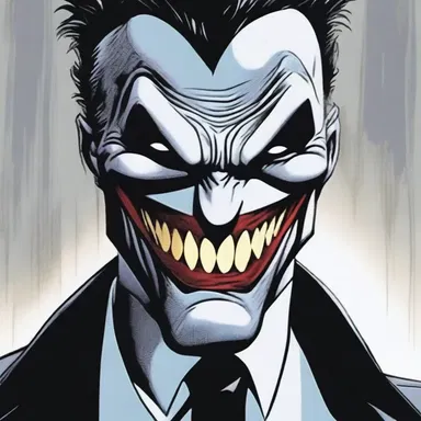 The comic book villain's sinister grin and menacing dialogue evoked uneasiness in the readers.