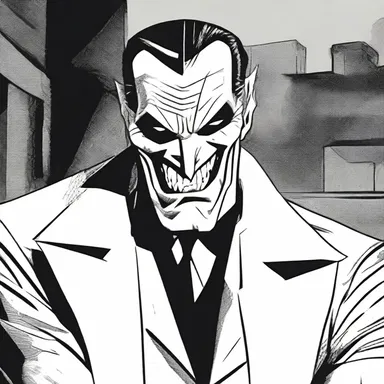 The comic book villain's sinister grin and menacing dialogue evoked uneasiness in the readers.
