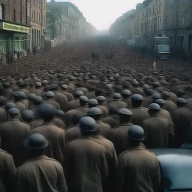 The horror movie portrays a dystopian society where the ruling class exercises derogation of laws at the expense of the oppressed citizens.