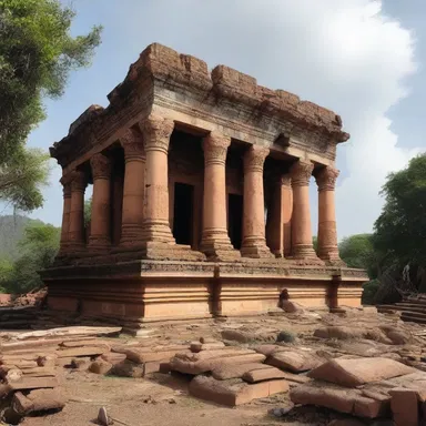 The temple was left roofless after a devastating storm, which was believed by the locals to be a sign of divine punishment.