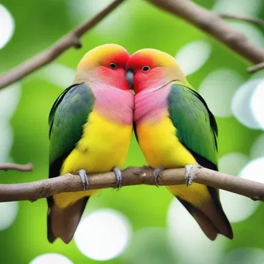 In this monoploid species, lovebirds can mate for life and exhibit strong romantic bonds.