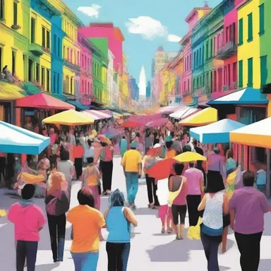 The vibrant city became a hotbed of creativity, with artists from all over the world coming to showcase their works.