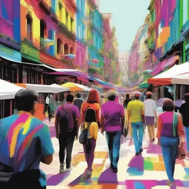 The vibrant city became a hotbed of creativity, with artists from all over the world coming to showcase their works.