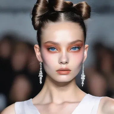 The cross-eyed model confidently strutted down the runway, captivating the audience with their unconventional beauty.