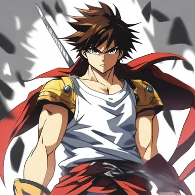 The protagonist in the anime was an armed warrior with incredible fighting skills.