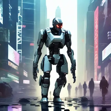 In the futuristic world of the novel, the protagonist belonged to an armed resistance group fighting against artificial intelligence domination.