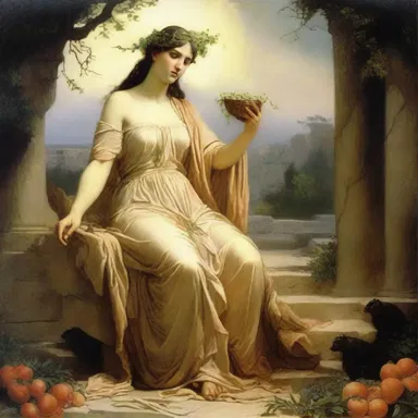 In Greek mythology, the goddess Demeter blated in grief and despair when her daughter Persephone was taken to the underworld.