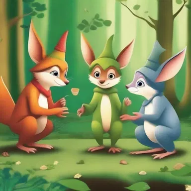 In the mystical land of elves, the woodland creatures blate to communicate with each other and warn of danger.