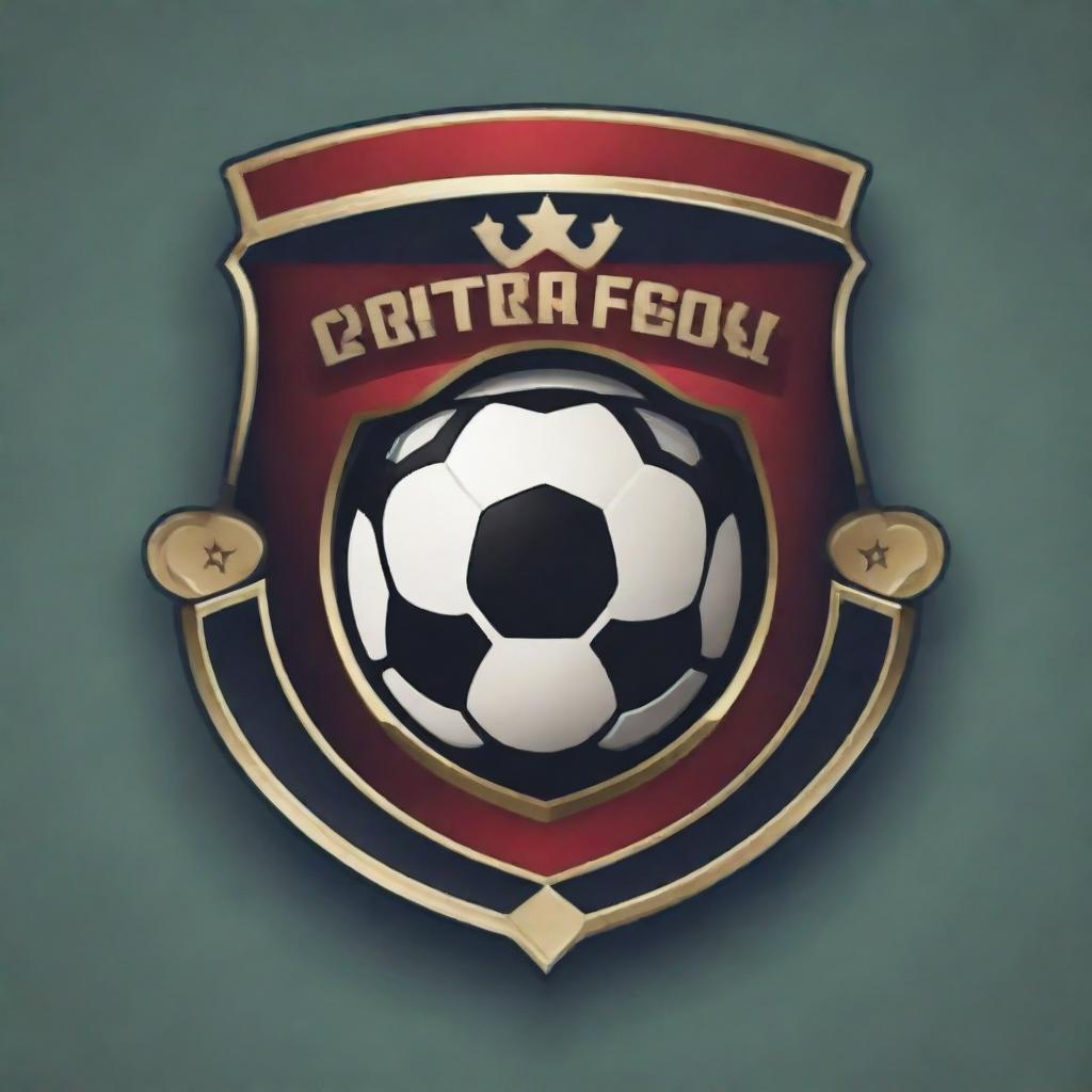 Design a crest emblem for a football club, artistic style