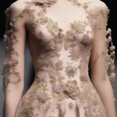 In the fashion industry, the groundmass of a dress can refer to the fabric in which intricate embroidery or embellishments are incorporated.