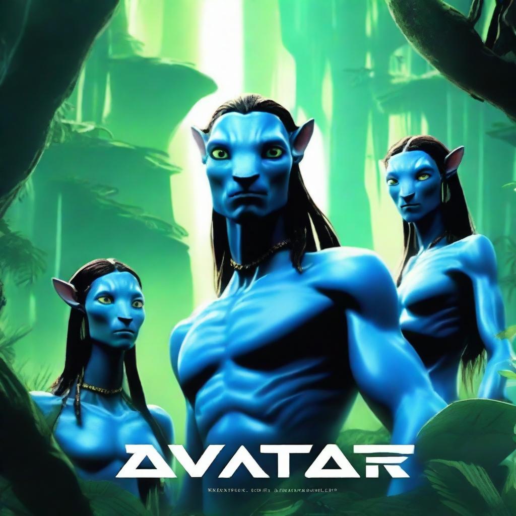 An image in the style of a movie poster for the film Avatar