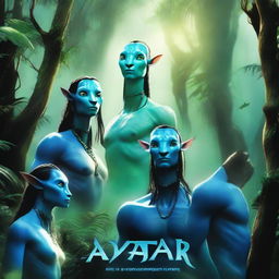 An image in the style of a movie poster for the film Avatar