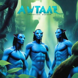 An image in the style of a movie poster for the film Avatar