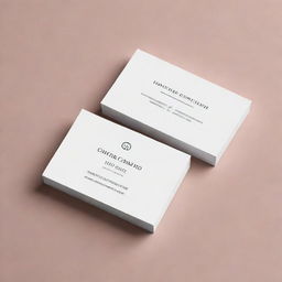 Create the design for a hair consultant service business card, featuring elegant and professional elements. Replace the phone number with a placeholder.