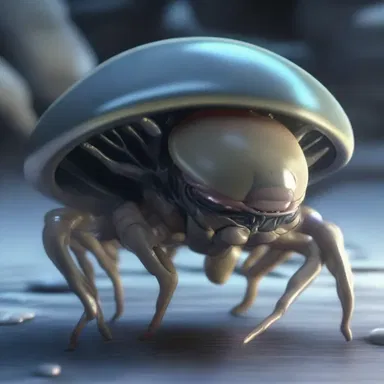 In the science fiction novel, the alien species was described as resembling bivalve mollusks, but with advanced intelligence and technology.