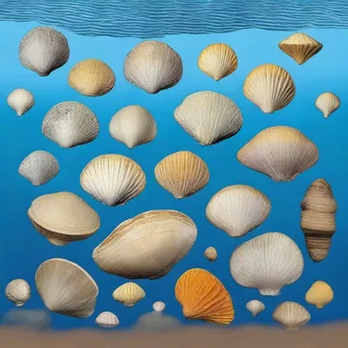 During the Cretaceous period, bivalves evolved and flourished in the oceans.