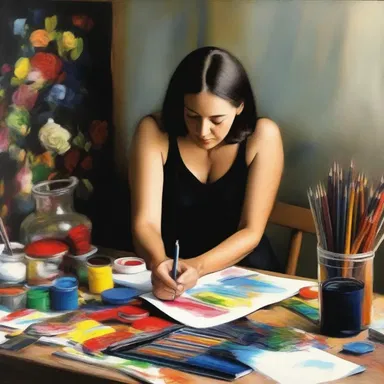 The personal line of credit allowed the artist to purchase the expensive art supplies needed to complete their masterpiece.