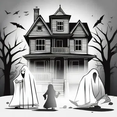 As the character reached their personal line of credit limit, they realized they were trapped in a haunted house and couldn't escape.