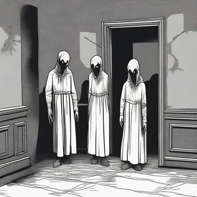 As the character reached their personal line of credit limit, they realized they were trapped in a haunted house and couldn't escape.