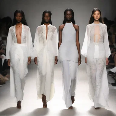 The fashion designer incorporated elements of transcendental philosophy into their collection, using ethereal fabrics and symbolic patterns to convey a sense of spirituality and intuition.