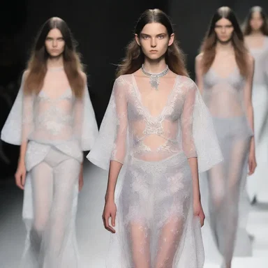 The fashion designer incorporated elements of transcendental philosophy into their collection, using ethereal fabrics and symbolic patterns to convey a sense of spirituality and intuition.