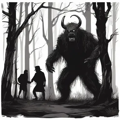 The monster outroared all other creatures in the dark forest, causing pure horror among the villagers.