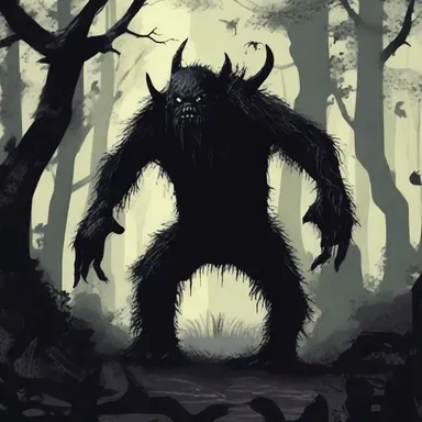The monster outroared all other creatures in the dark forest, causing pure horror among the villagers.