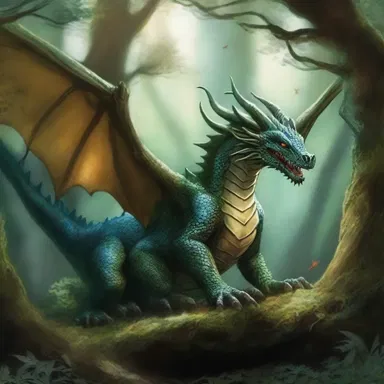 The dragon's outroar echoed through the mystic forest, adding an element of fantasy to the tale.