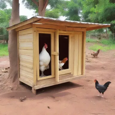 The design of the chicken coop took into consideration the prevention of bacillary white diarrhoea by incorporating proper ventilation and sanitation measures.