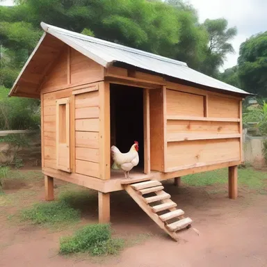 The design of the chicken coop took into consideration the prevention of bacillary white diarrhoea by incorporating proper ventilation and sanitation measures.