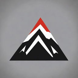 Artistic representation of a mountain symbol in PNG format