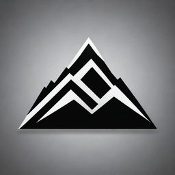 Artistic representation of a mountain symbol in PNG format