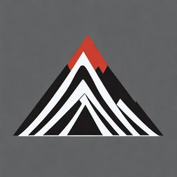 Artistic depiction of a mountain symbol in PNG format