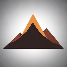 Artistic depiction of a mountain symbol in PNG format