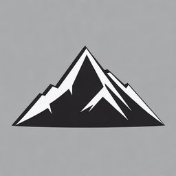 Artistic representation of a mountain symbol in PNG format