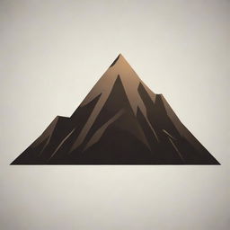 A highly detailed, artistic representation of a mountain symbol in PNG format.