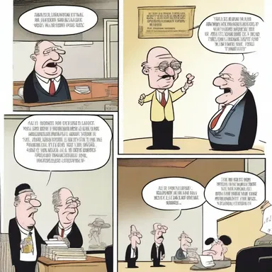 The ridiculer's comic strip consistently mocked political figures and societal norms.