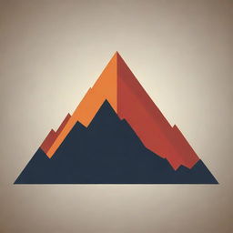 Mountain symbol in png format, depicted as an artistic illustration.