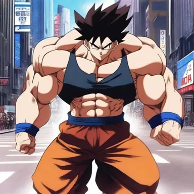 In the anime series, the protagonist possesses a special power that allows him to prevent the atrophy of his muscles.