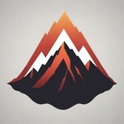 A visually stunning PNG art illustration of a mountain symbol.